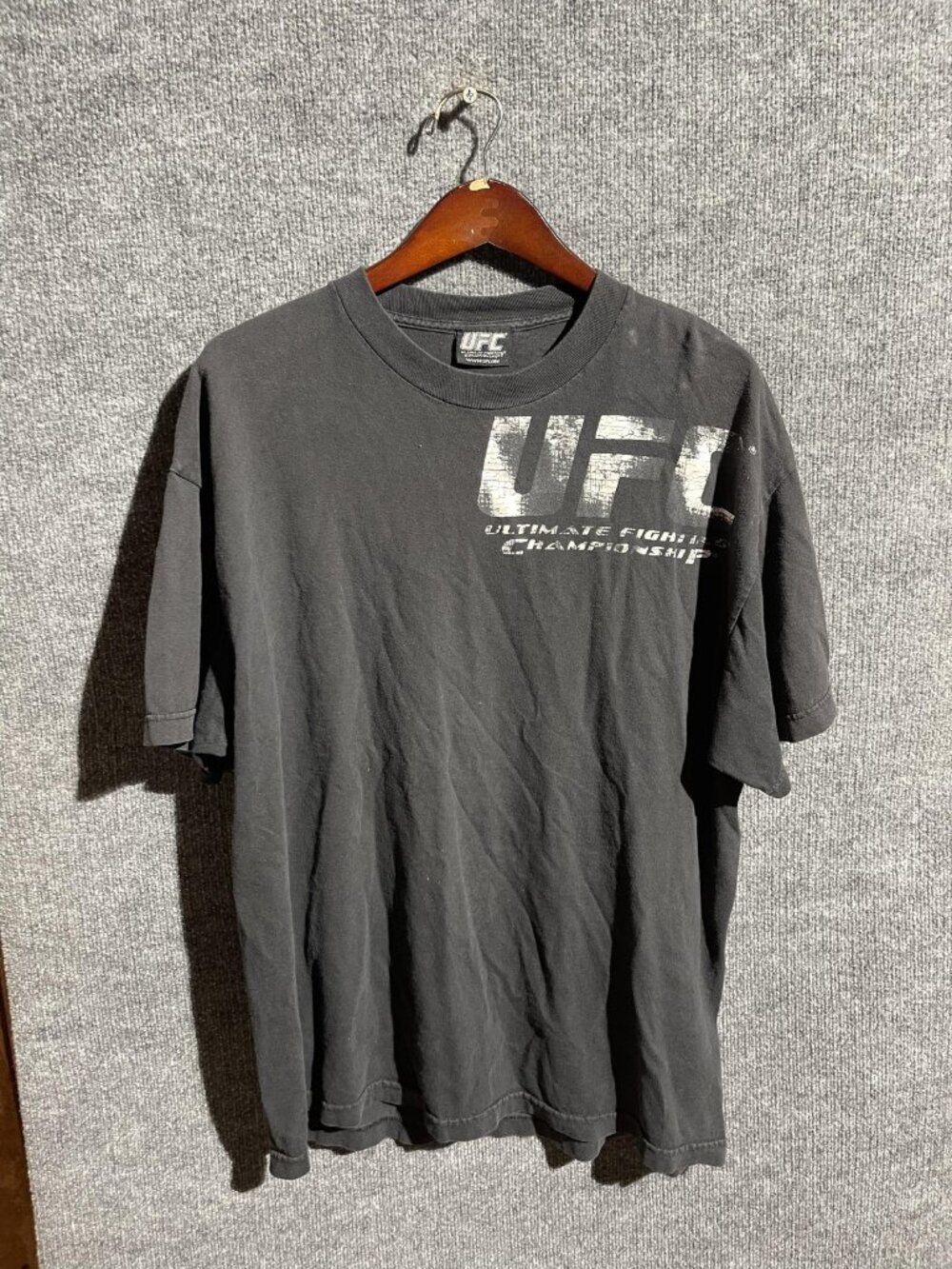 UFC Ultimate Fighting Championship Shirt Mens Black MMA Graphic Tee Short XL